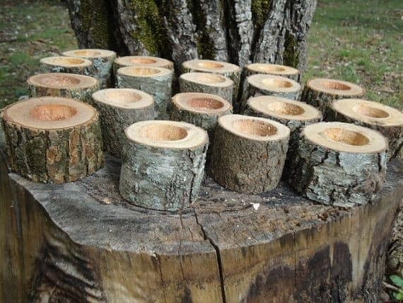 17 idées décoratives pour votre maison en utilisant des bûches de bois 12