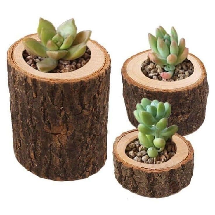 17 idées décoratives pour votre maison en utilisant des bûches de bois 16