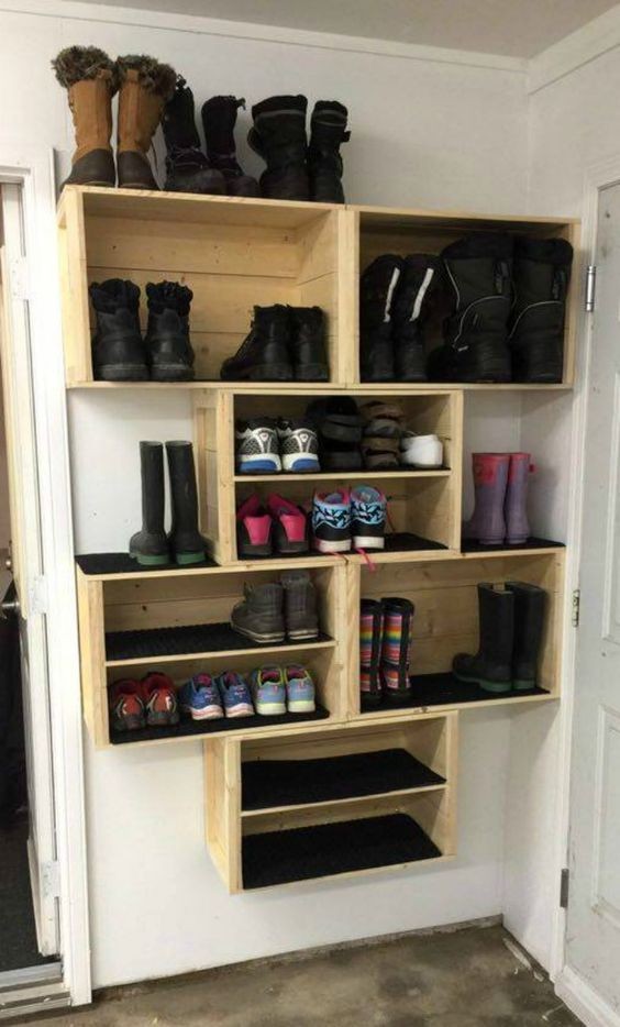 21 idées de rangements à chaussures en bois à fabriquer soi-même 18 21 idées de rangements à chaussures en bois à fabriquer soi-même 18