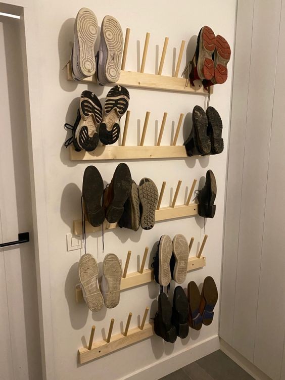 21 idées de rangements à chaussures en bois à fabriquer soi-même 4 21 idées de rangements à chaussures en bois à fabriquer soi-même 4