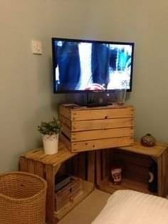 21 idées pour la création d'un meuble tv d'angle en bois 13 21 idées pour la création d'un meuble tv d'angle en bois 13