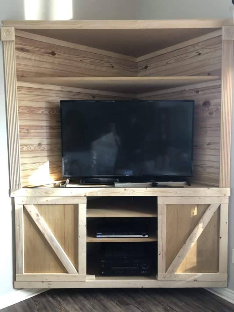 21 idées pour la création d'un meuble tv d'angle en bois 19 21 idées pour la création d'un meuble tv d'angle en bois 19