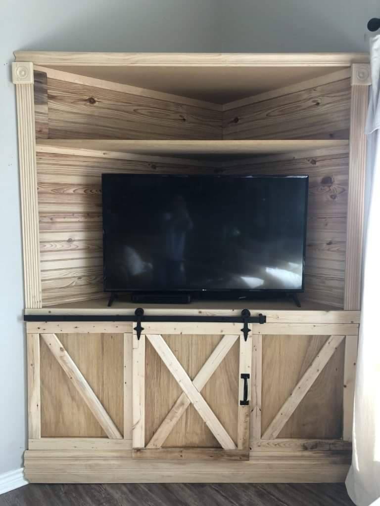 21 idées pour la création d'un meuble tv d'angle en bois 20 21 idées pour la création d'un meuble tv d'angle en bois 20