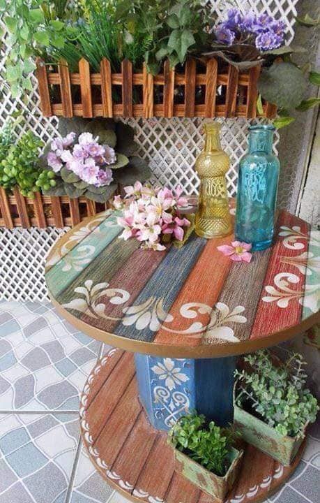 21 superbes idées pour recycler des bobines en bois 17