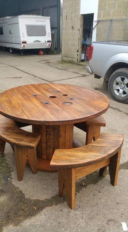 21 superbes idées pour recycler des bobines en bois 21