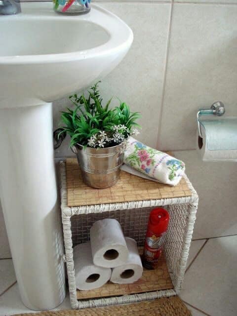 47 idées de rangements pour optimiser l'espace de la salle de bain 38