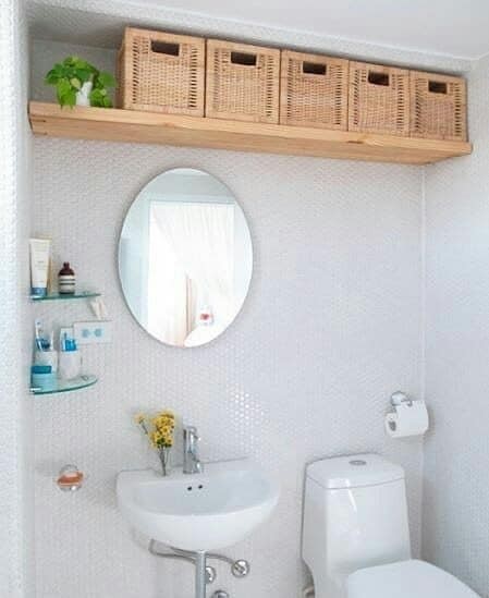 47 idées de rangements pour optimiser l'espace de la salle de bain 41