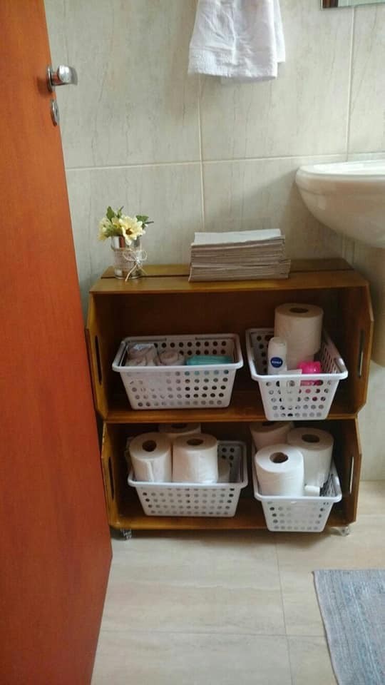 47 idées de rangements pour optimiser l'espace de la salle de bain 42
