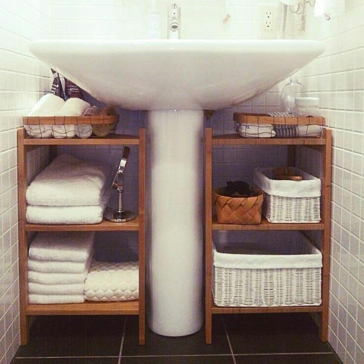 47 idées de rangements pour optimiser l'espace de la salle de bain 4