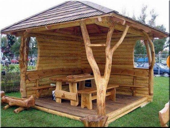 27 idées de gazebos & kiosques de jardin en bois 5 27 idées de gazebos & kiosques de jardin en bois 5