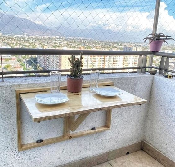 28 idées de tables pour balcon pour bien recevoir vos amis 24