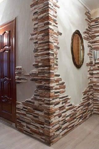 33 idées parfaites pour décorer les murs avec des pierres et des briques 27