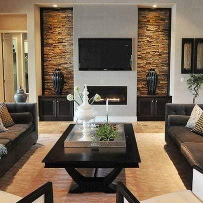 33 idées parfaites pour décorer les murs avec des pierres et des briques 28