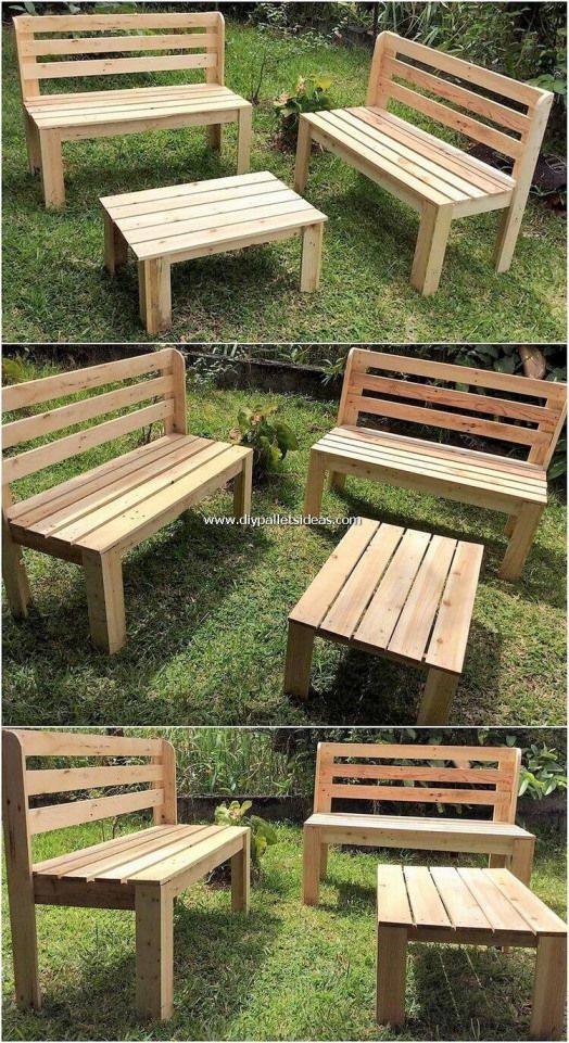 38 meubles de jardin en bois à faire soi-même à partir de palettes 35