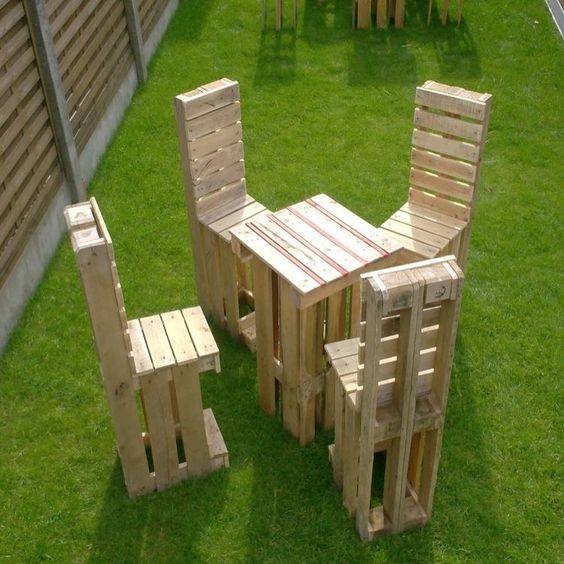 38 meubles de jardin en bois à faire soi-même à partir de palettes 7