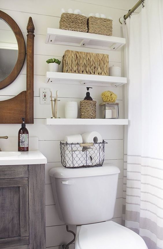 47 idées de rangements pour optimiser l'espace de la salle de bain 17