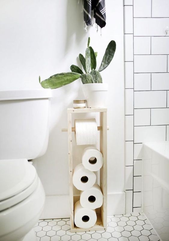 47 idées de rangements pour optimiser l'espace de la salle de bain 27
