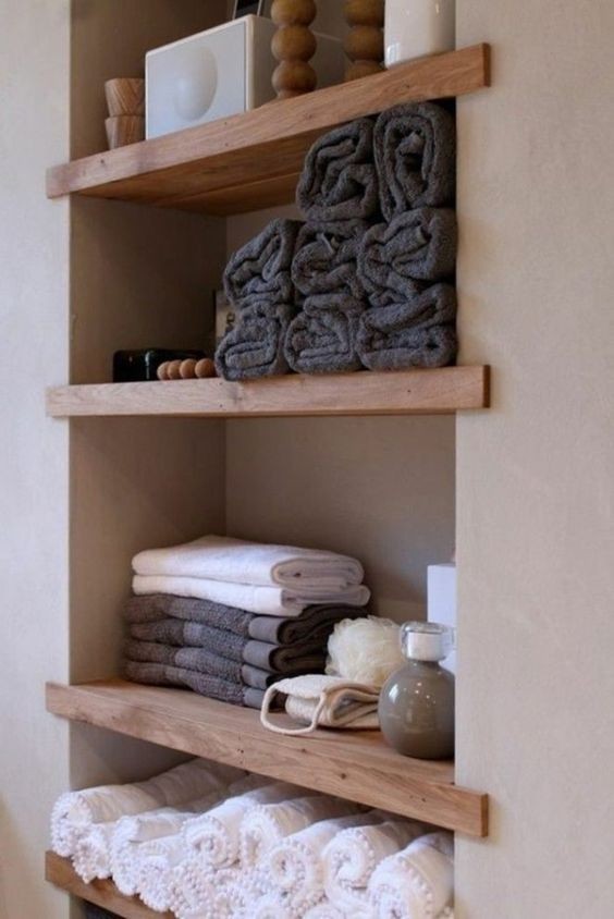 47 idées de rangements pour optimiser l'espace de la salle de bain 29