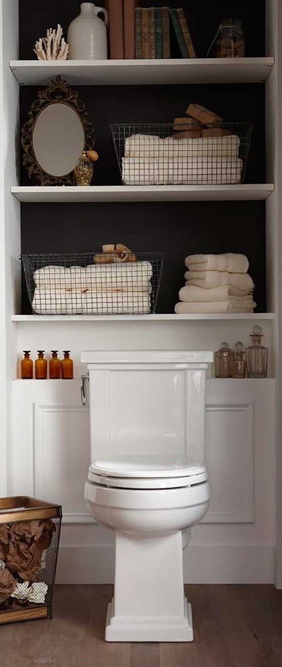 47 idées de rangements pour optimiser l'espace de la salle de bain 16