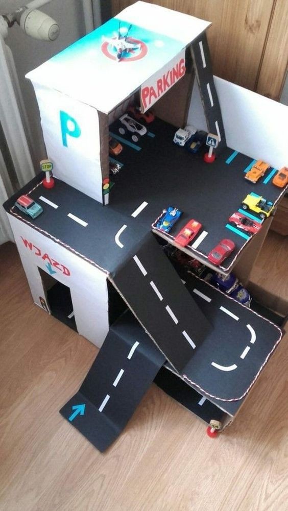 85 jeux pour enfants à fabriquer à partir de carton réutilisé 18