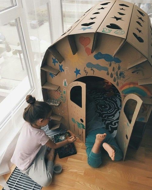 85 jeux pour enfants à fabriquer à partir de carton réutilisé 44