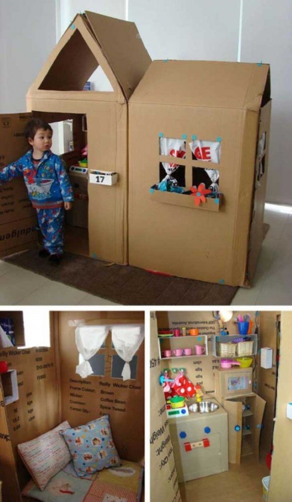 85 jeux pour enfants à fabriquer à partir de carton réutilisé 60