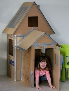 85 jeux pour enfants à fabriquer à partir de carton réutilisé 83