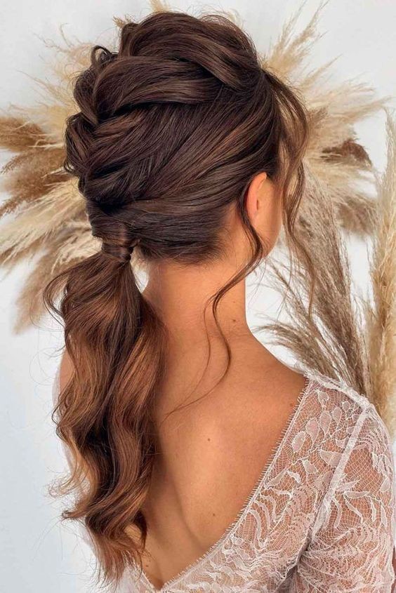 100 Coiffures de mariage chic pour cheveux longs 32 100 Coiffures de mariage chic pour cheveux longs 32