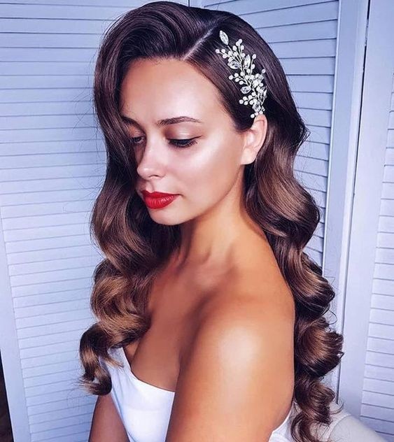 100 Coiffures de mariage chic pour cheveux longs 45 100 Coiffures de mariage chic pour cheveux longs 45