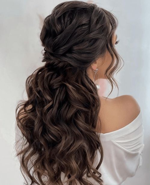 100 Coiffures de mariage chic pour cheveux longs 46 100 Coiffures de mariage chic pour cheveux longs 46
