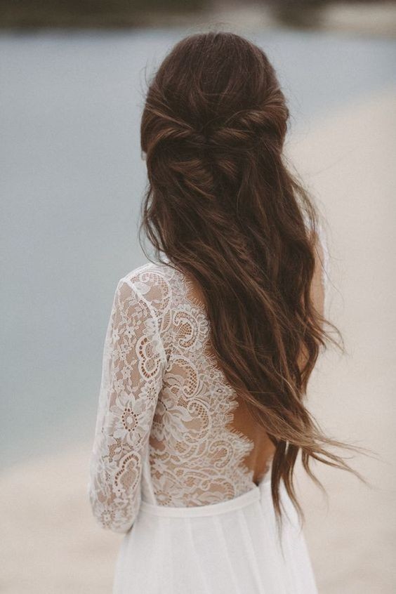100 Coiffures de mariage chic pour cheveux longs 56 100 Coiffures de mariage chic pour cheveux longs 56