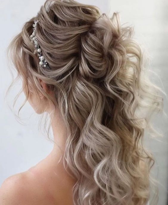 100 Coiffures de mariage chic pour cheveux longs 8 100 Coiffures de mariage chic pour cheveux longs 8
