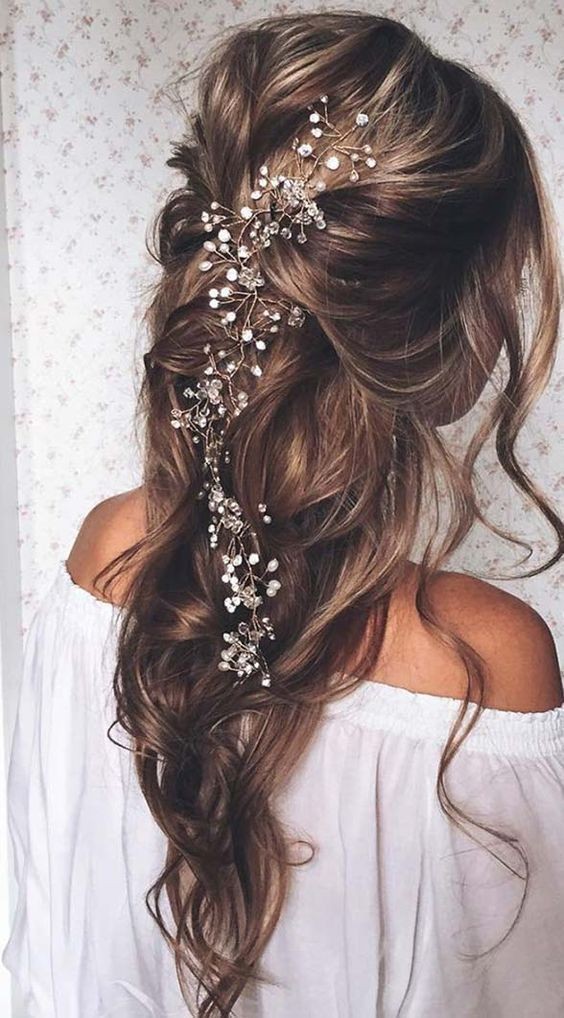 100 Coiffures de mariage chic pour cheveux longs 78 100 Coiffures de mariage chic pour cheveux longs 78