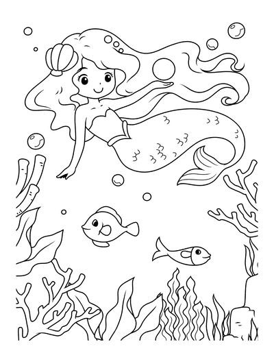 100 Coloriages Sirènes à Imprimer Gratuitement 60 100 Coloriages Sirènes à Imprimer Gratuitement 60