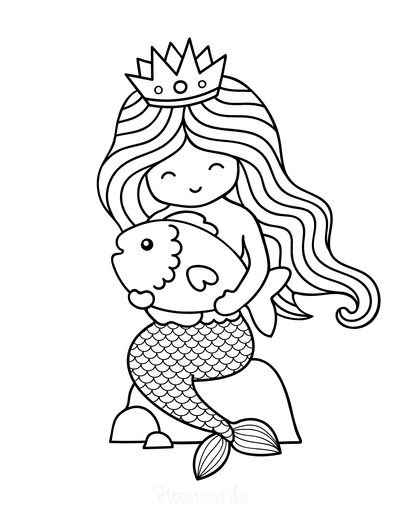 100 Coloriages Sirènes à Imprimer Gratuitement 79 100 Coloriages Sirènes à Imprimer Gratuitement 79