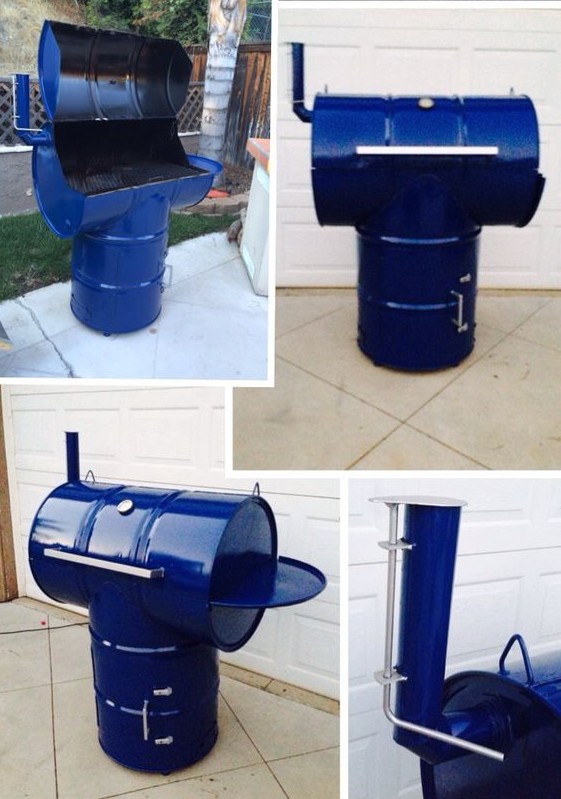 17 idées de barbecues à faire avec des barils en métal 6