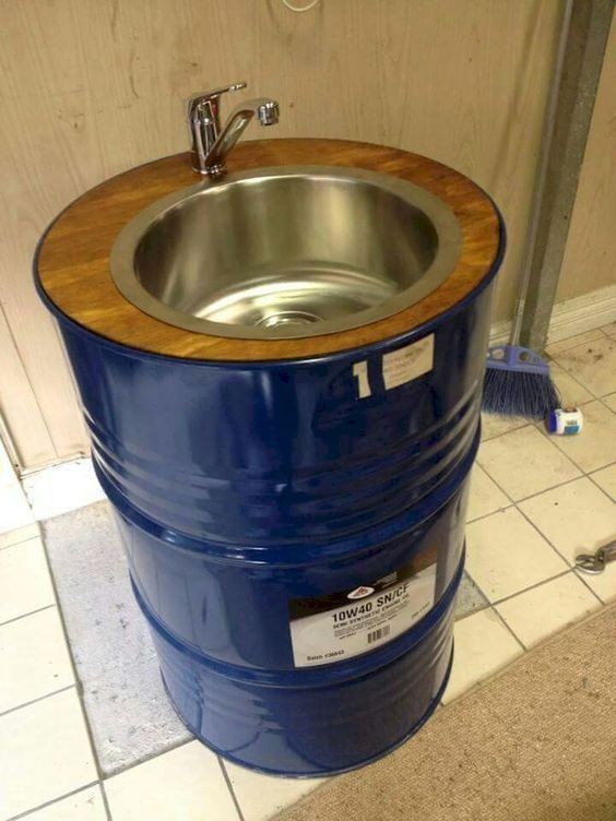 19 idées de décors à faire avec des barils en métal 2 19 idées de décors à faire avec des barils en métal 2