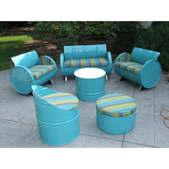 19 idées de décors à faire avec des barils en métal 6 19 idées de décors à faire avec des barils en métal 6