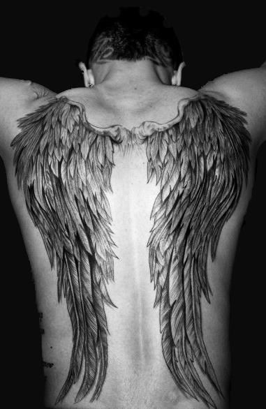 Les 44 plus belles idées de tatouages ailes d'ange 6