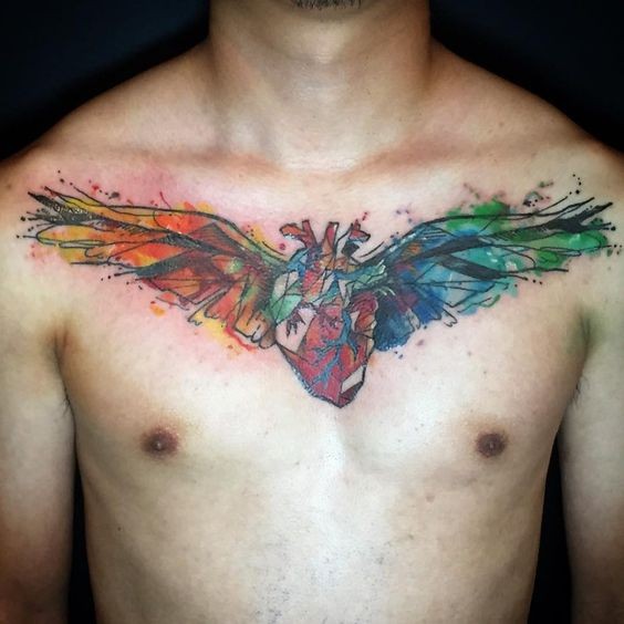Les 44 plus belles idées de tatouages ailes d'ange 23