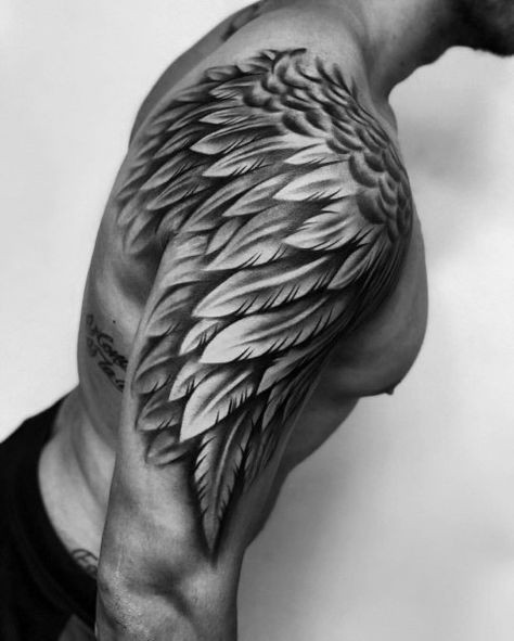 Les 44 plus belles idées de tatouages ailes d'ange 31