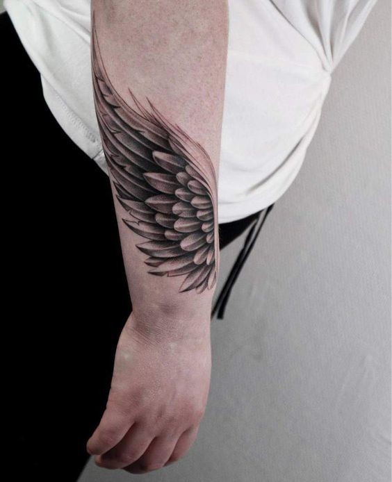 Les 44 plus belles idées de tatouages ailes d'ange 36