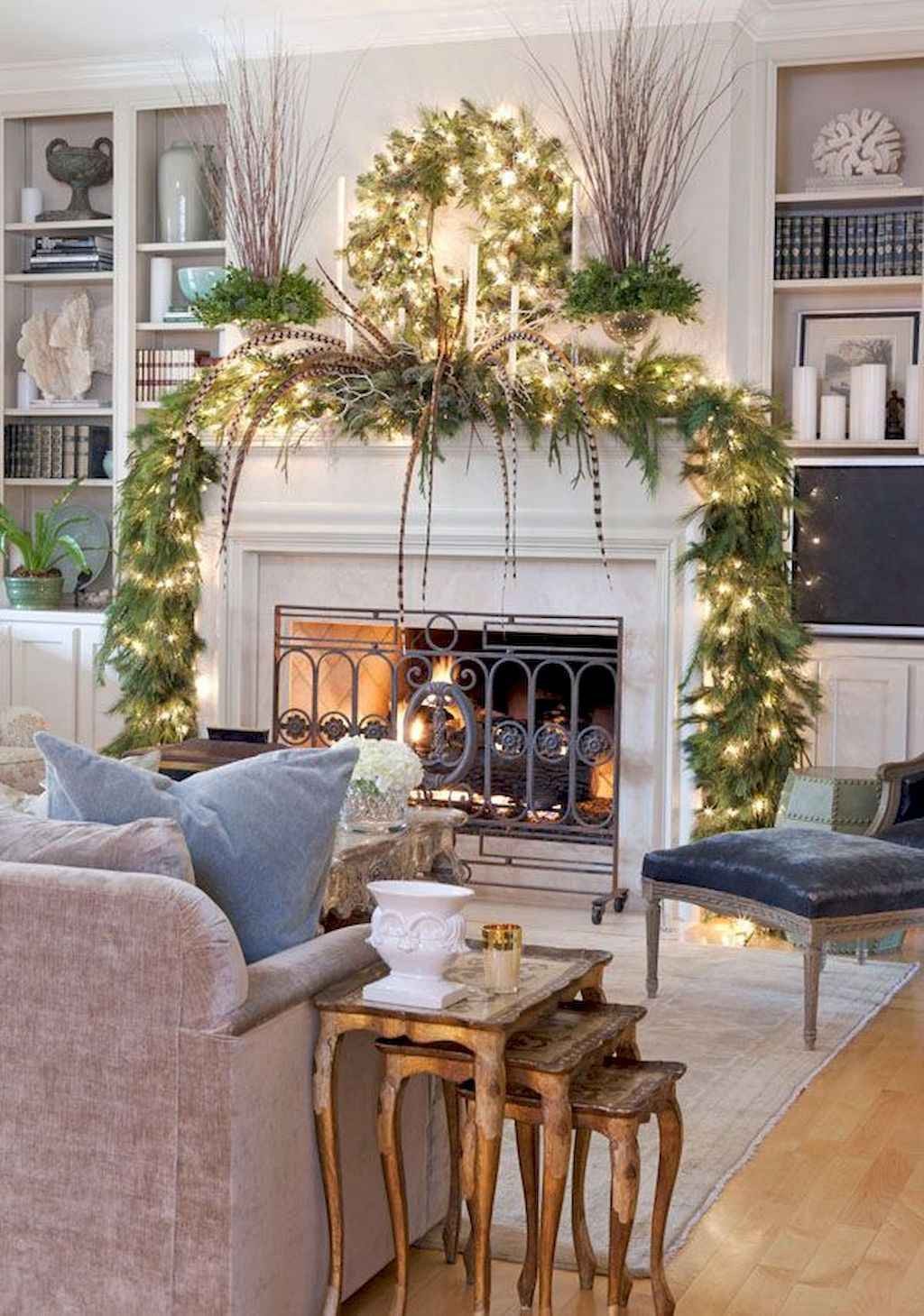 80 Belles idées pour décorer votre salon ce Noel 34