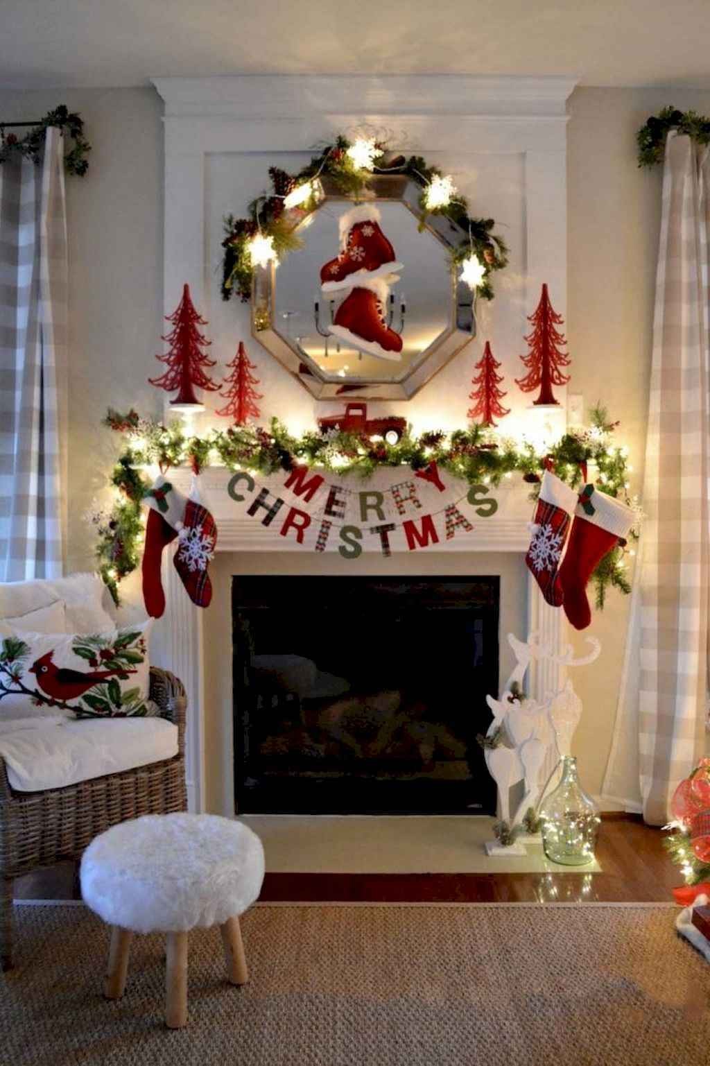 80 Belles idées pour décorer votre salon ce Noel 43