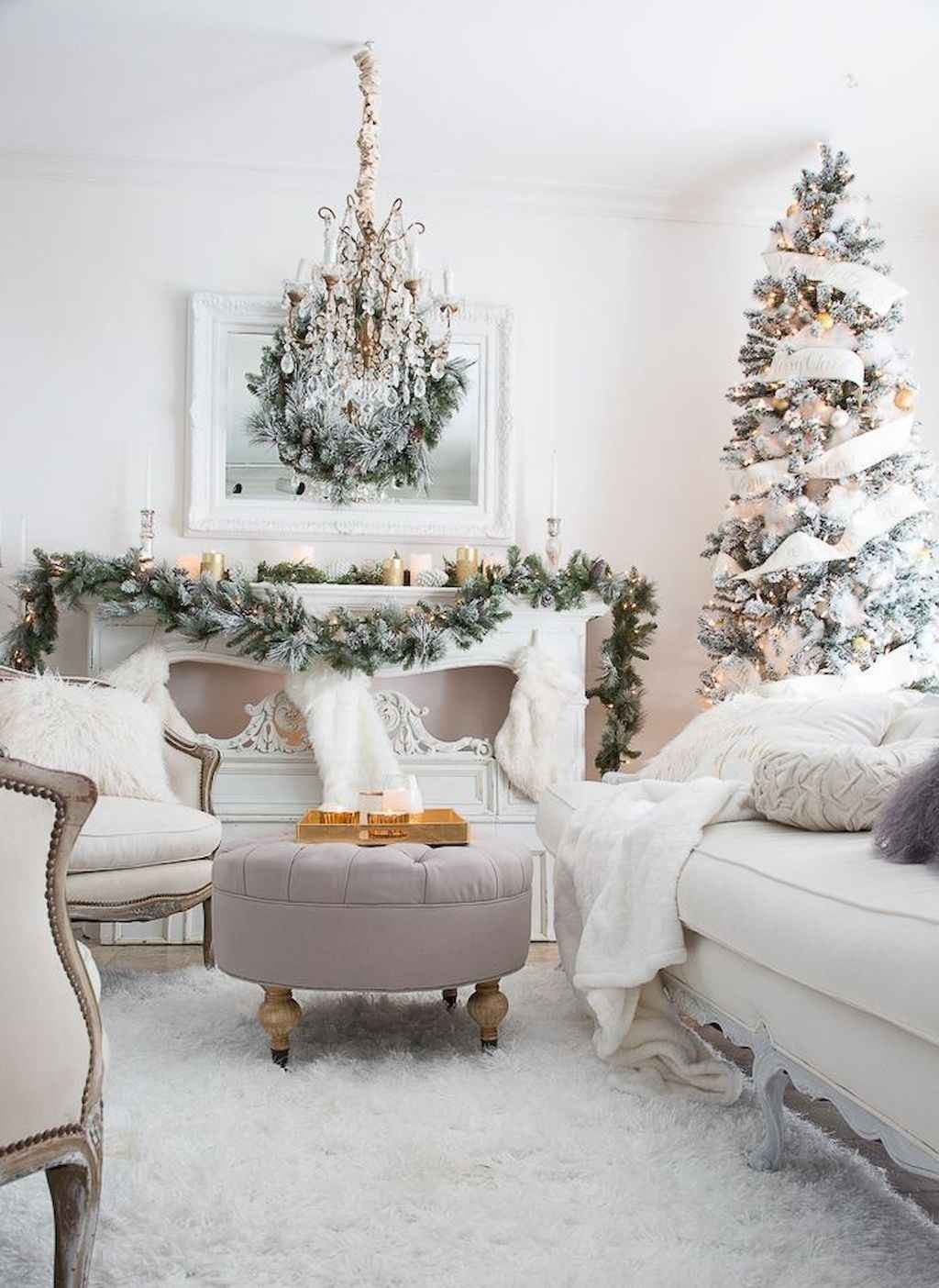 80 Belles idées pour décorer votre salon ce Noel 44