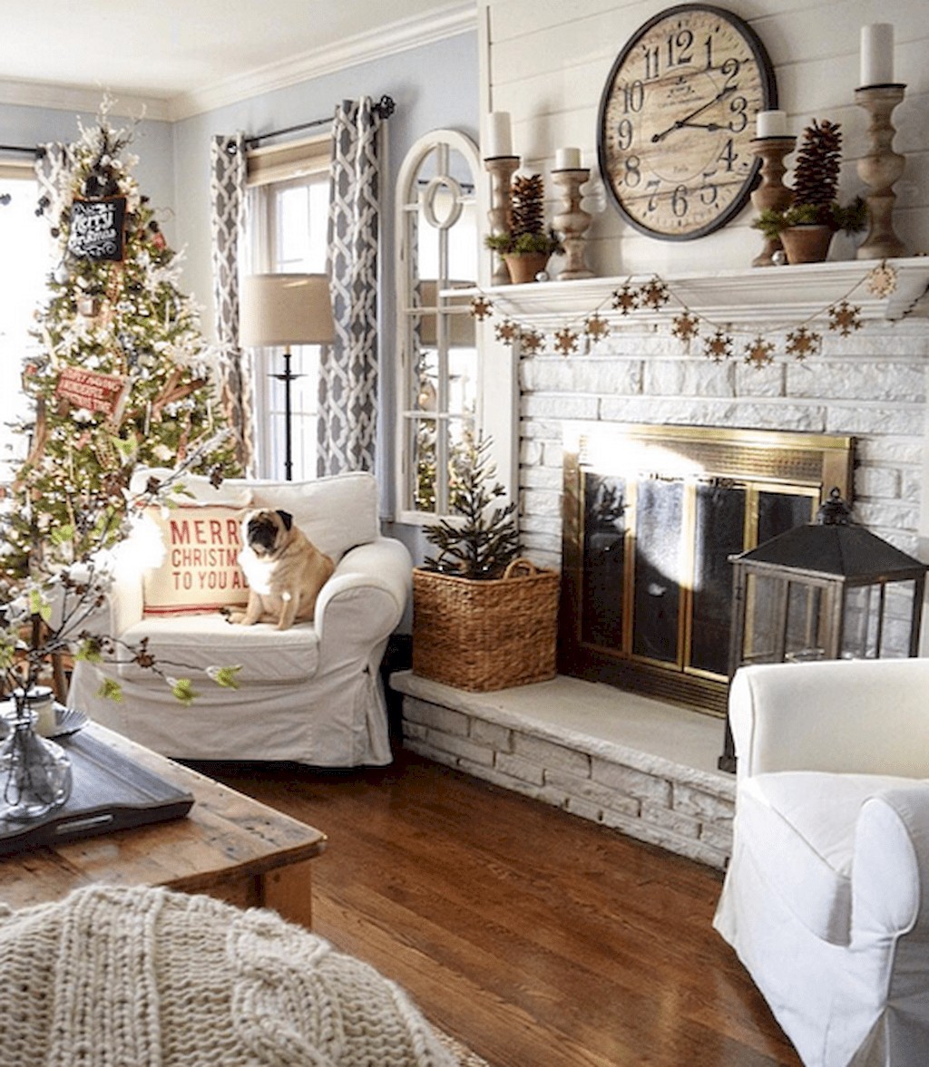 80 Belles idées pour décorer votre salon ce Noel 47