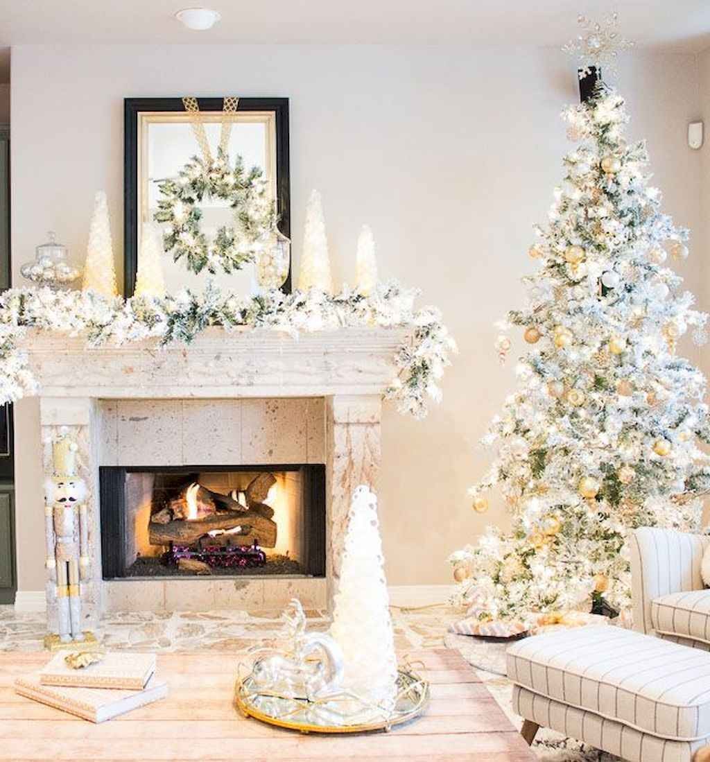 80 Belles idées pour décorer votre salon ce Noel 50