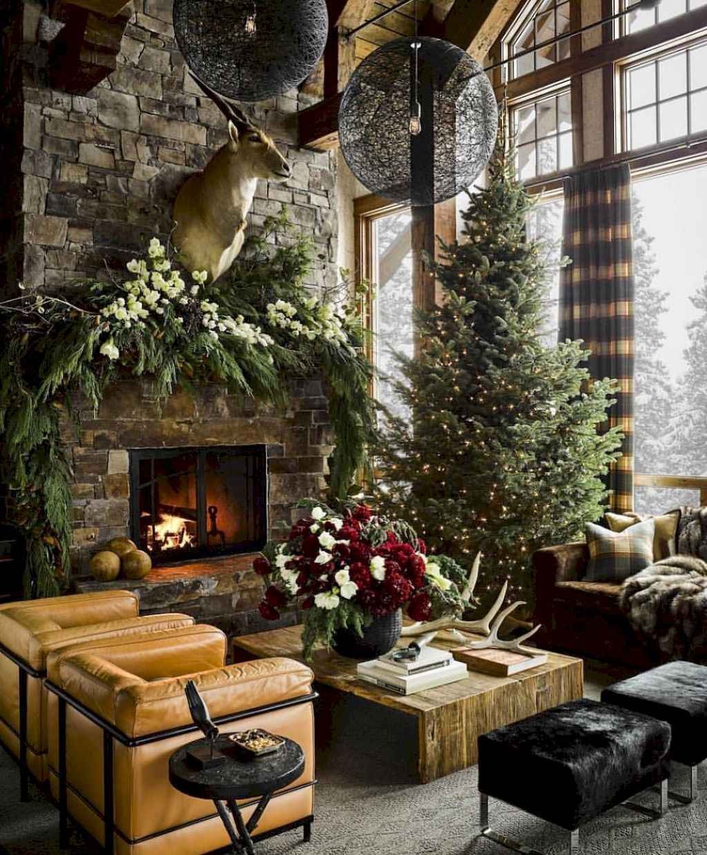 80 Belles idées pour décorer votre salon ce Noel 51