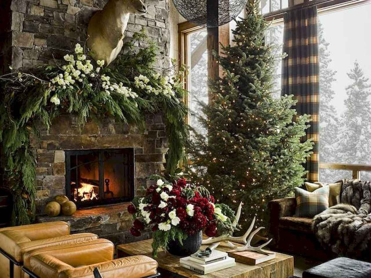 80 Belles idées pour décorer votre salon ce Noel 55