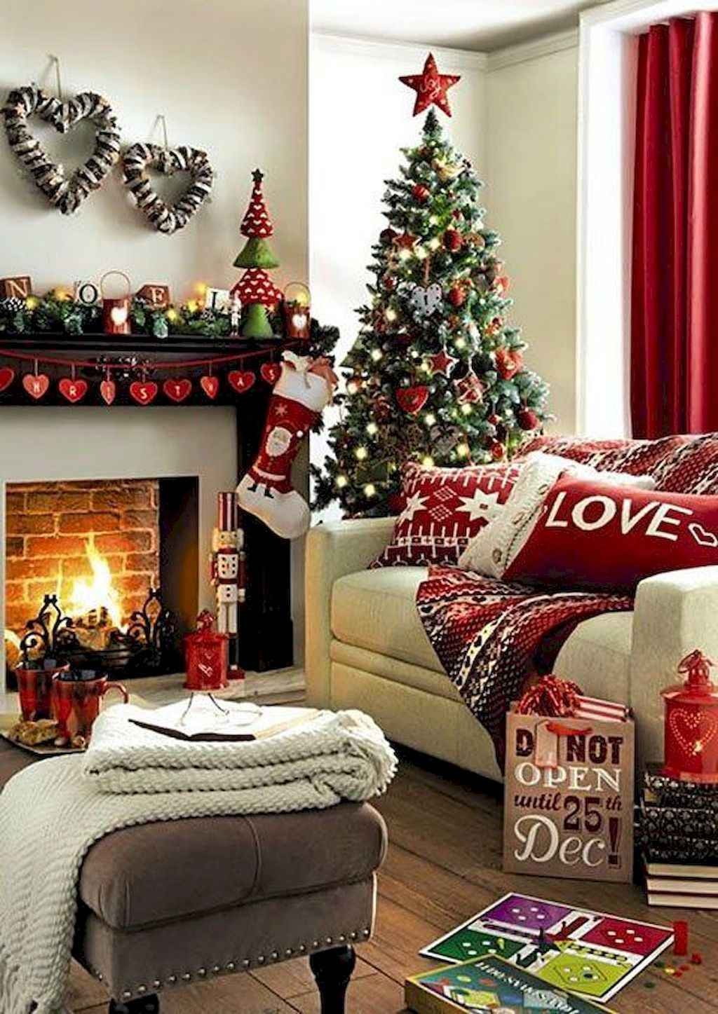 80 Belles idées pour décorer votre salon ce Noel 58